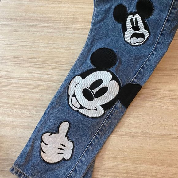 Zara Mickey Mouse Disney Jeans US 2 - Picture 6 of 12